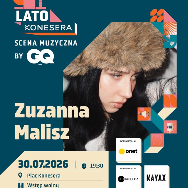 Folkowe korzenie, współczesne brzmienie i autentyczna wrażliwość.  @muzazalisz już 30 lipca na GQ Summer Stage by @gqpoland i @kayax_music. 🎶  Do zobaczenia pod sceną! 🎤  ⌚ 30.07 | 19:30
📍 Plac Konesera
🎟️ Wstęp wolny  #koneser #latokonesera #koncerty #warszawa #gqpoland