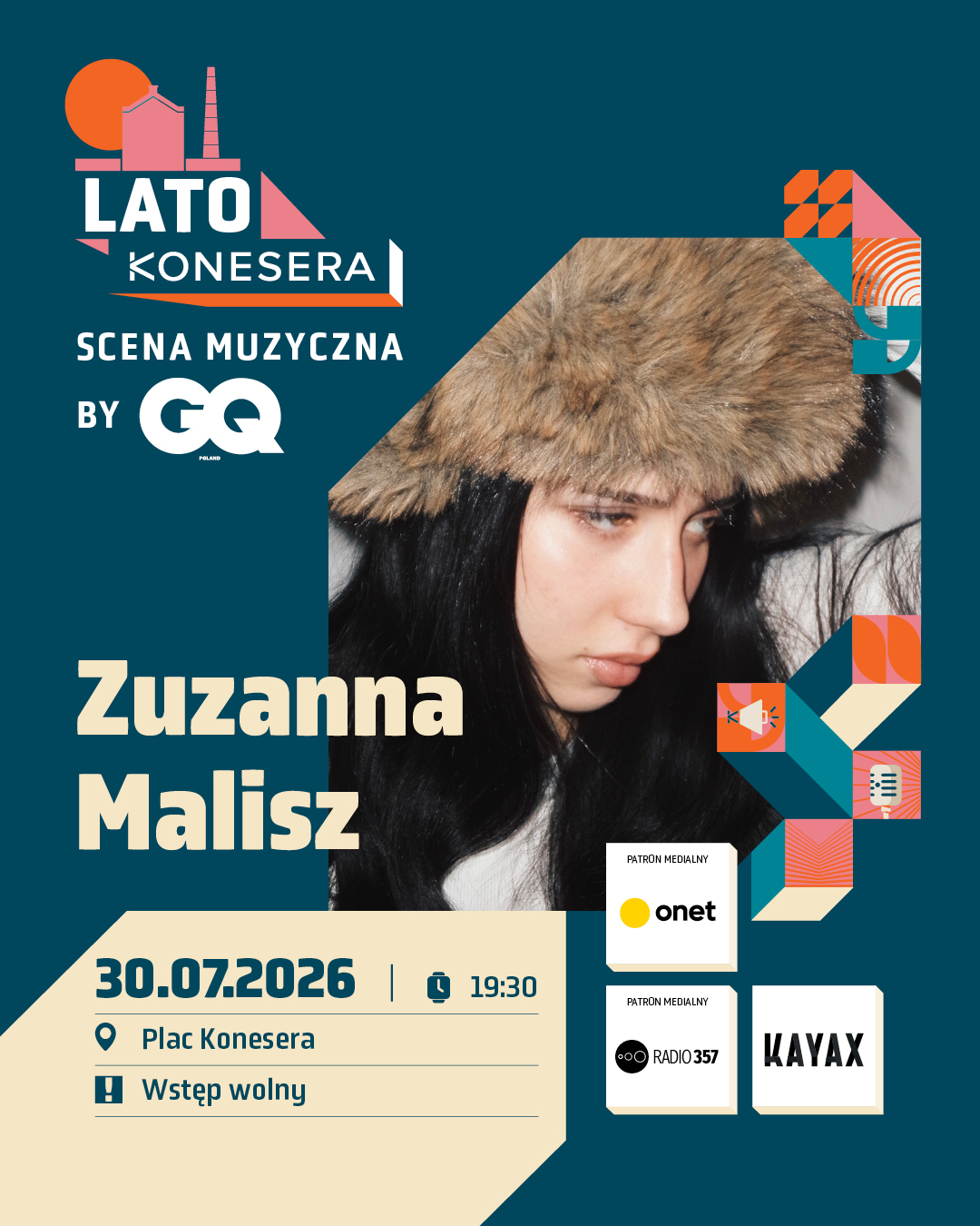 Folkowe korzenie, współczesne brzmienie i autentyczna wrażliwość.  @muzazalisz już 30 lipca na GQ Summer Stage by @gqpoland i @kayax_music. 🎶  Do zobaczenia pod sceną! 🎤  ⌚ 30.07 | 19:30
📍 Plac Konesera
🎟️ Wstęp wolny  #koneser #latokonesera #koncerty #warszawa #gqpoland