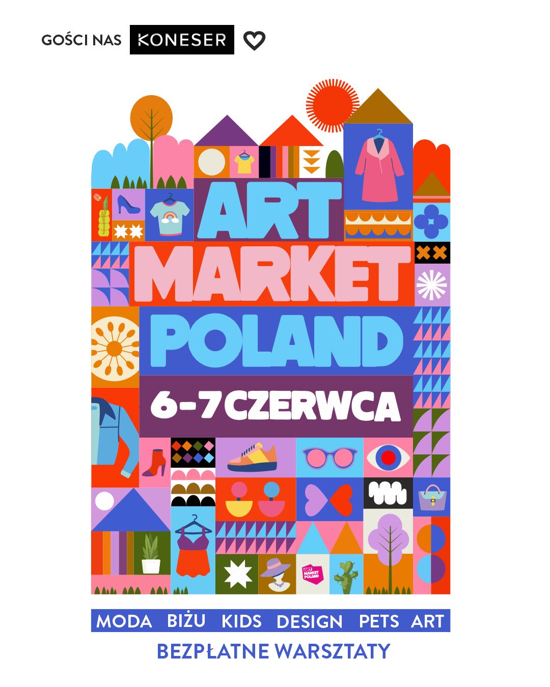 W najbliższy weekend Plac Konesera wypełni się kreatywnością i wyjątkowym designem! 🎨  @artmarketpoland to kameralne targi niezależnych projektantów i twórców rękodzieła - miejsce dla tych, którzy cenią unikatowe przedmioty i historie stojące za ich powstaniem. ❤️  Na miejscu znajdziesz m.in. ceramikę, biżuterię, ilustracje, modę, dekoracje, świece, kosmetyki naturalne i więcej.  📅 6-7 czerwca | 11-19:00
📍 Plac Konesera  #koneser #warszawa #targi #artmarketpoland